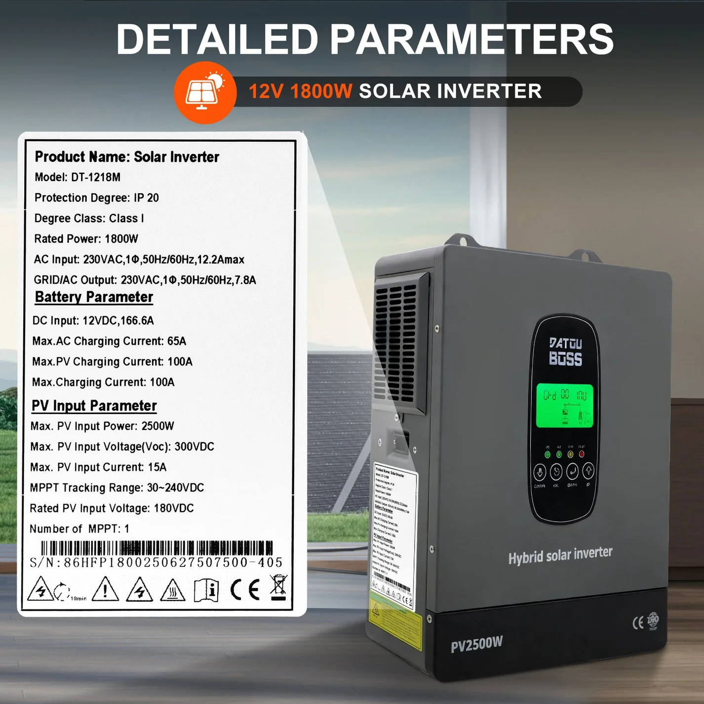 DATOUBOSS DT-1218M 12 В / 1800 Вт